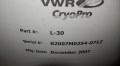 VWR Cryopro L-30 liquid nitrogen tank_serial